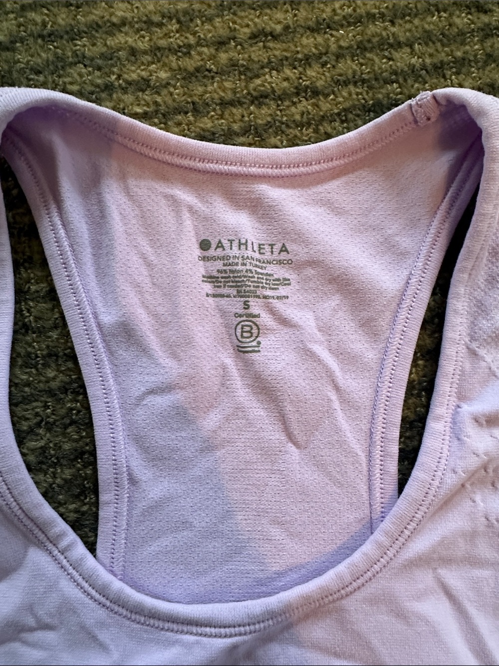 Athleta Light Purple Racerback Performance Tank - Picture 2 of 3